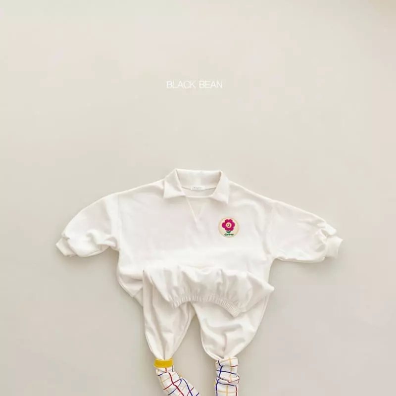 Black Bean - Korean Children Fashion - #stylishchildhood - Blooming Top Bottom Set - 3
