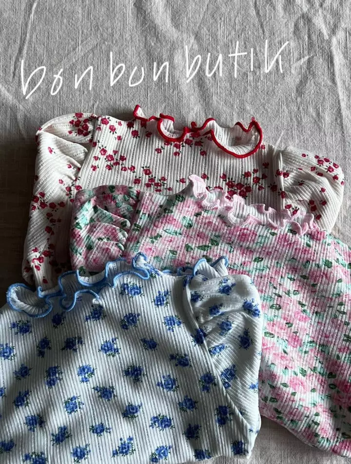 Bon Bon Butik - Korean Children Fashion - #minifashionista - Floral Tee