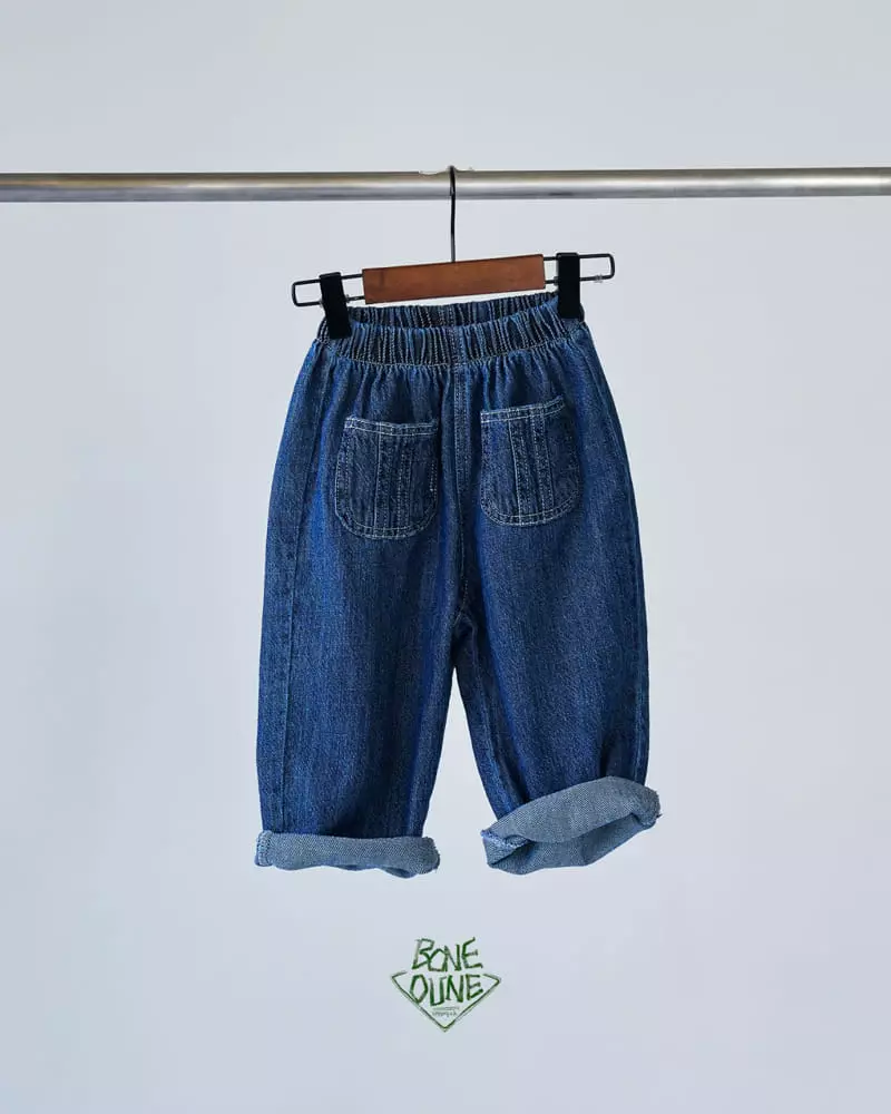 Boneoune - Korean Children Fashion - #Kfashion4kids - Two Pocket Jeans
