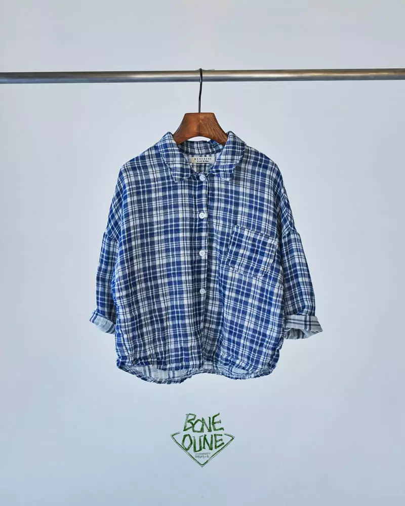 Boneoune - Korean Children Fashion - #childrensboutique - Check Shirt