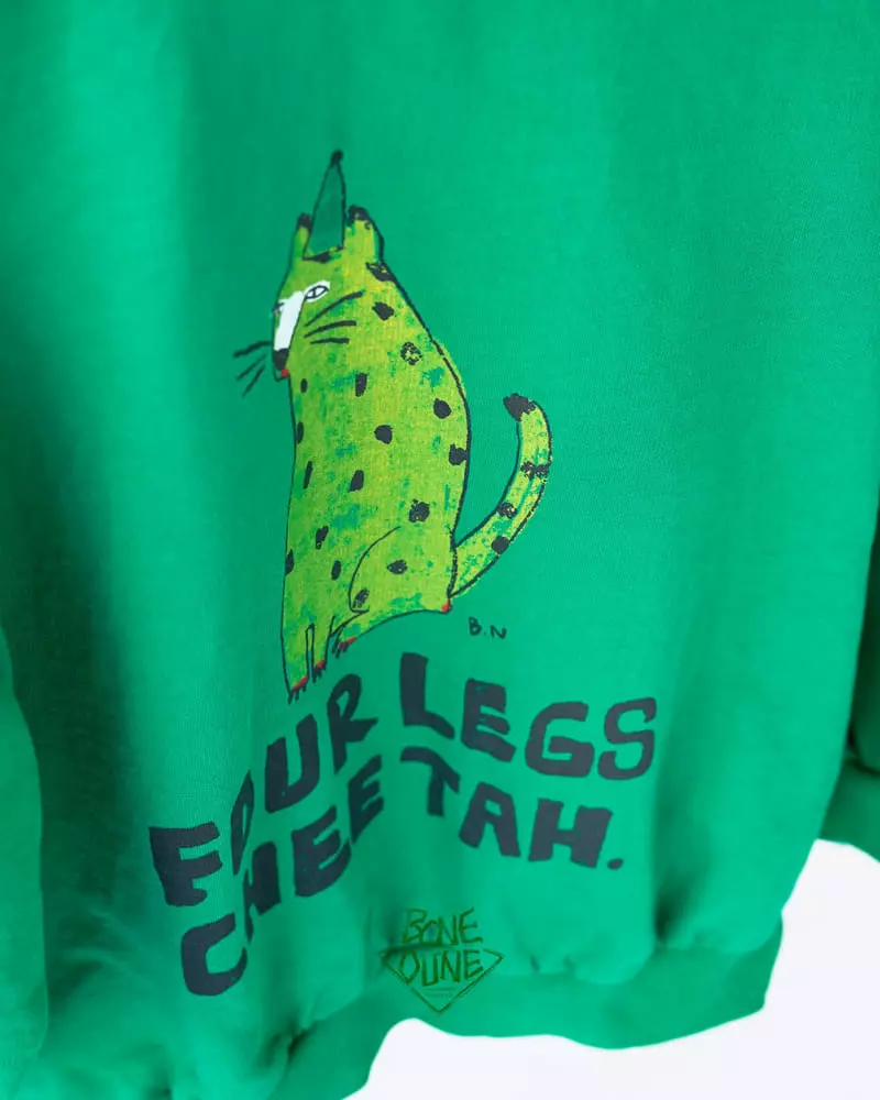 Boneoune - Korean Children Fashion - #designkidswear - Poreg Cheetah Sweatshirt - 2