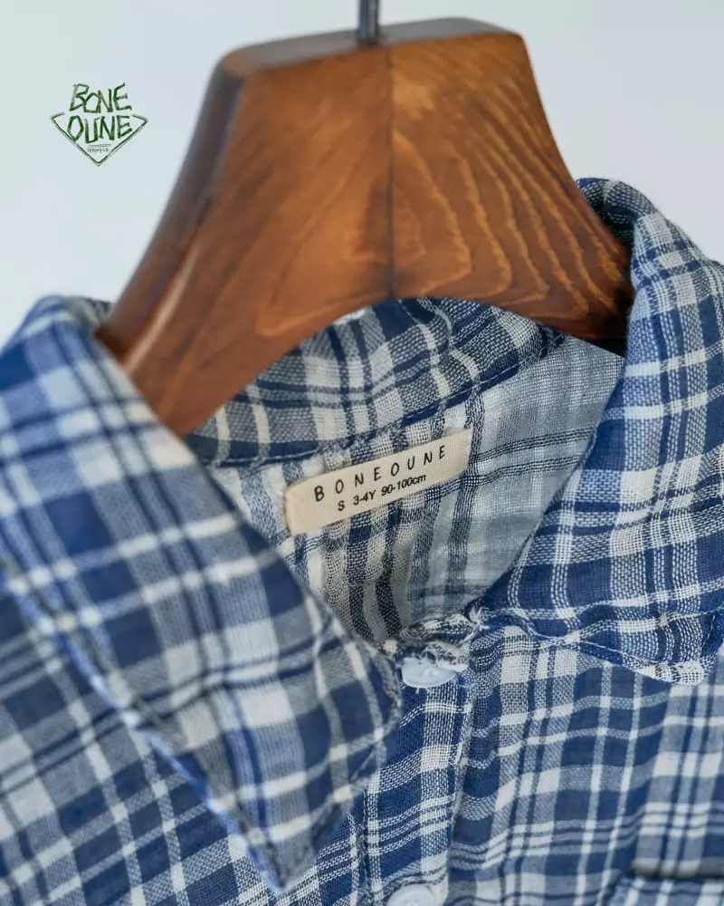 Boneoune - Korean Children Fashion - #designkidswear - Check Shirt - 2