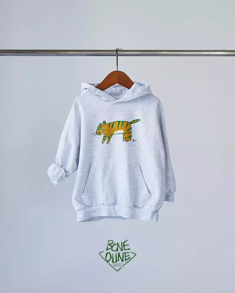 Boneoune - Korean Children Fashion - #designkidswear - Green Tiger Hoody