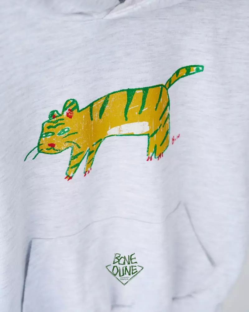 Boneoune - Korean Children Fashion - #discoveringself - Green Tiger Hoody - 2