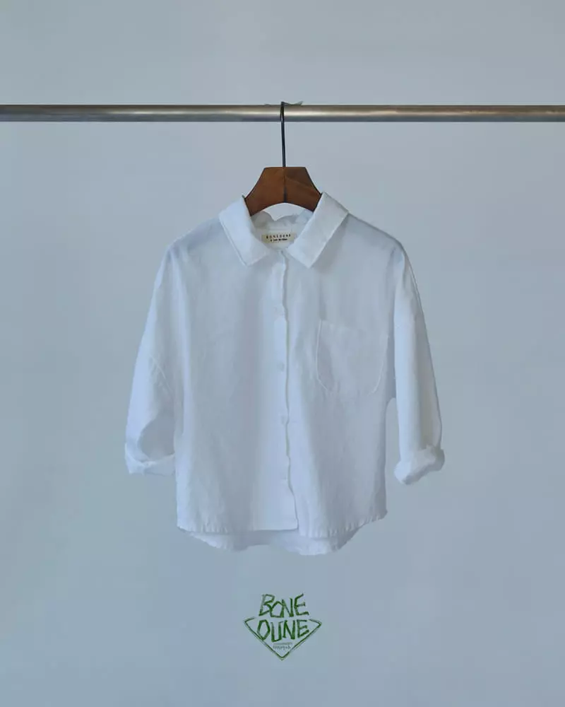 Boneoune - Korean Children Fashion - #kidsshorts - Ivory Shirt