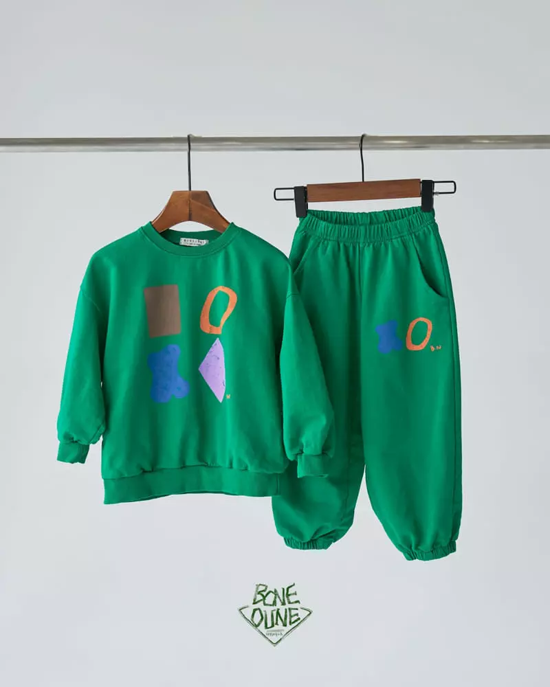 Boneoune - Korean Children Fashion - #kidsstore - Draw Top Bottom Set