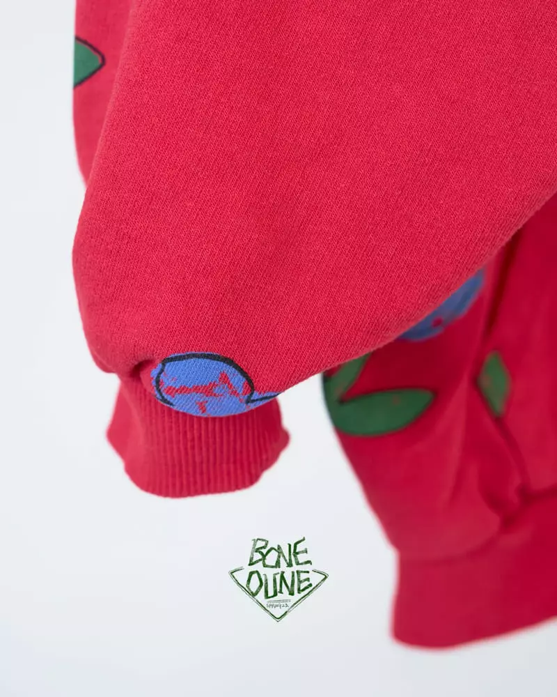 Boneoune - Korean Children Fashion - #littlefashionista - Blue Flower Hoody zIp-up - 5