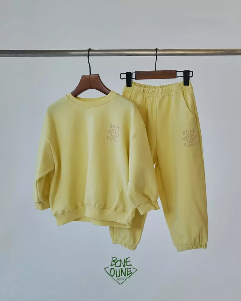 Boneoune - Korean Children Fashion - #littlefashionista - Star Bone Top Bottom Set - 4