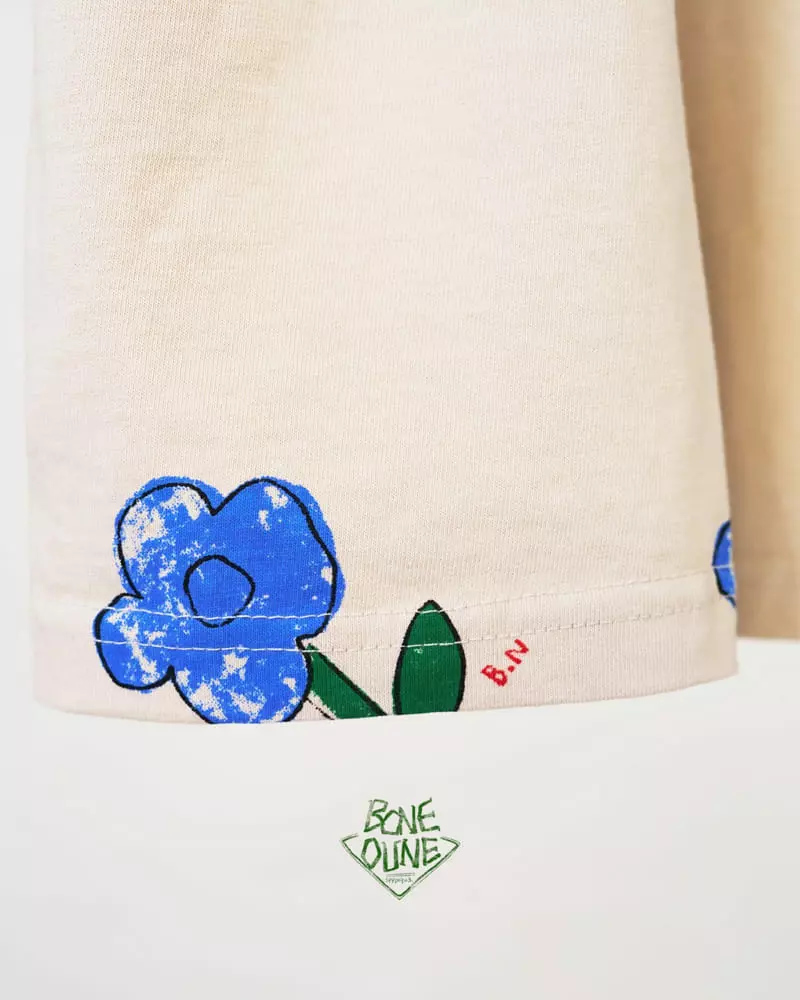 Boneoune - Korean Children Fashion - #minifashionista - Blue Flower One-piece - 4