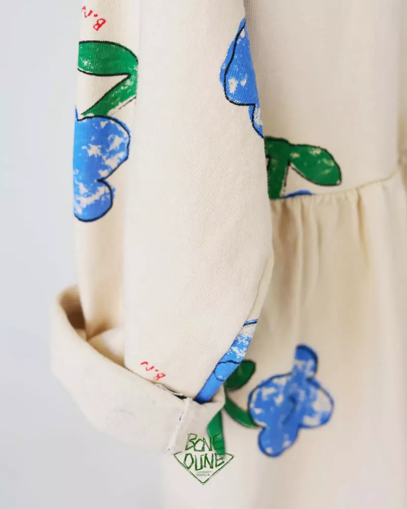 Boneoune - Korean Children Fashion - #todddlerfashion - Blue Flower One-piece - 5