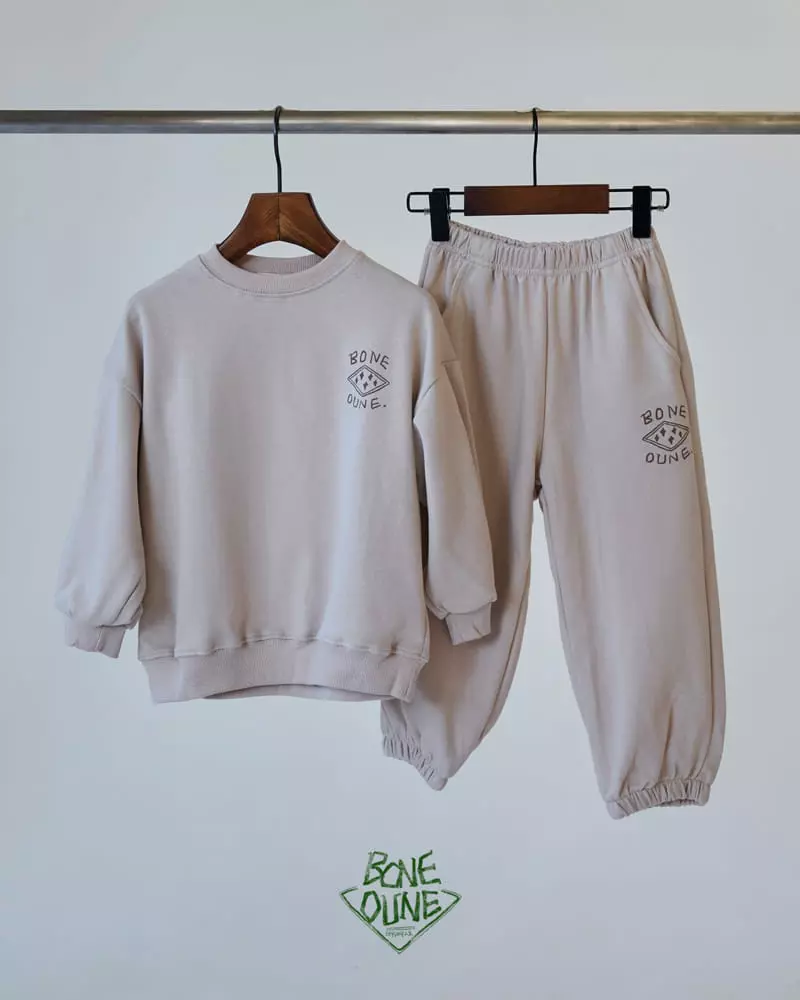 Boneoune - Korean Children Fashion - #todddlerfashion - Star Bone Top Bottom Set - 7