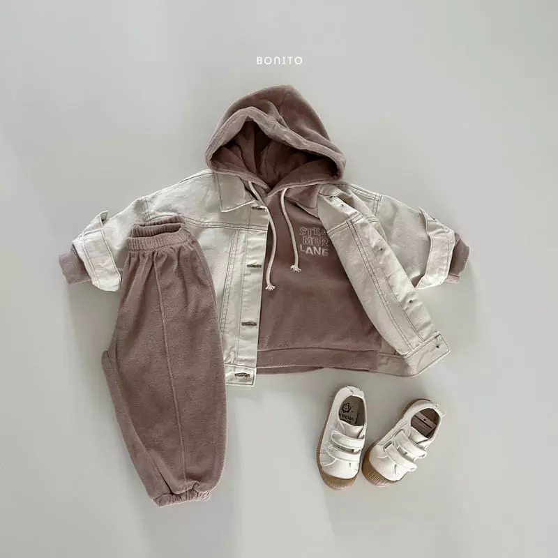 Bonito - Korean Baby Fashion - #babyboutique - Steamer Hoody Top Bottom SEt - 10