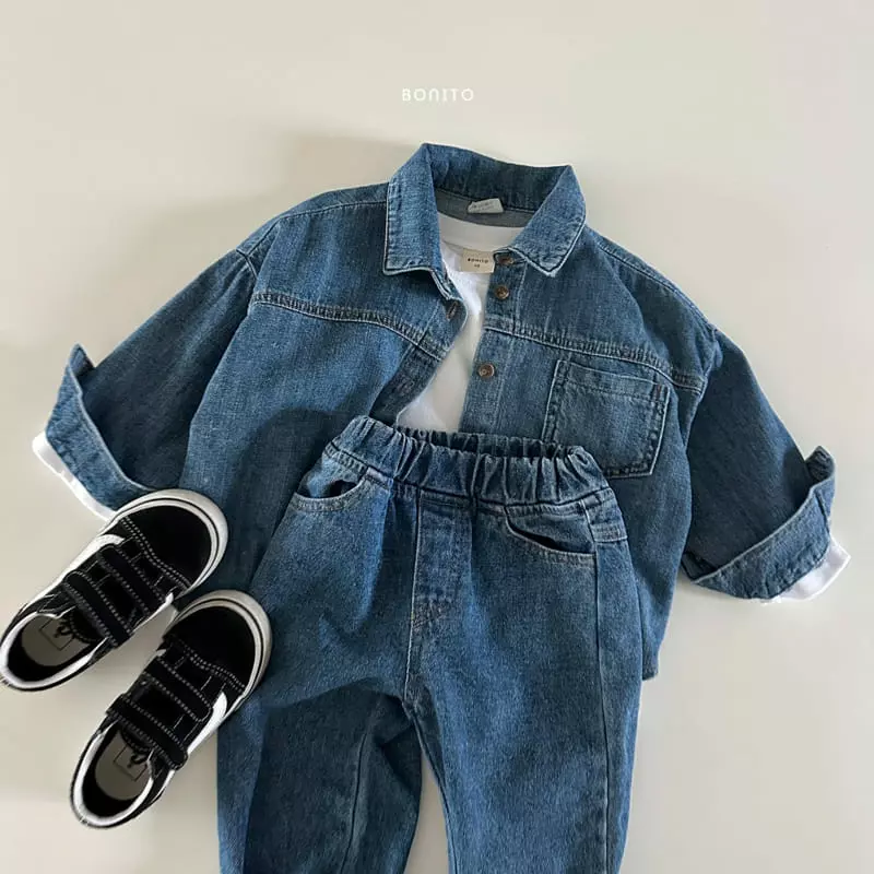 Bonito - Korean Baby Fashion - #babyboutique - Pocket Jeans - 5
