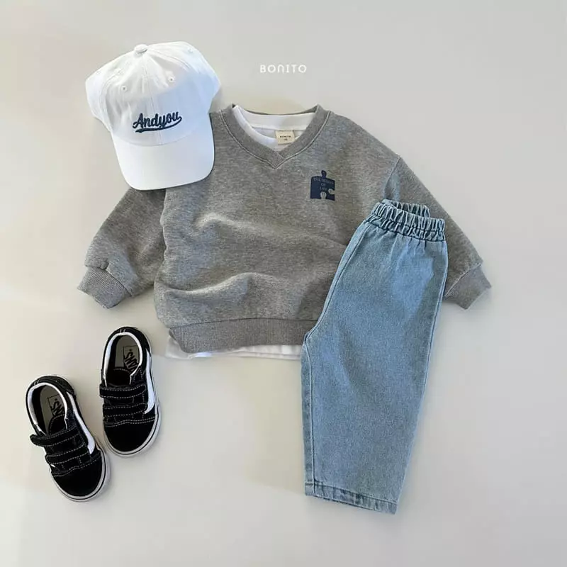Bonito - Korean Baby Fashion - #babyboutiqueclothing - Puzzle Sweatshirt - 7