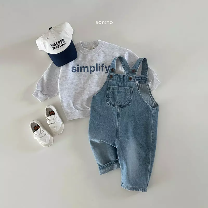 Bonito - Korean Baby Fashion - #babyboutique - Denim Dungarees - 4