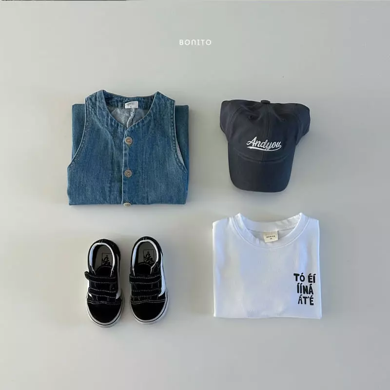 Bonito - Korean Baby Fashion - #babyboutiqueclothing - Denim Sleeveless Overalls - 3