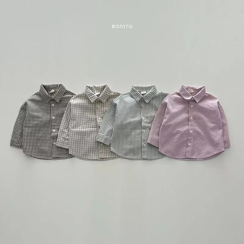 Bonito - Korean Baby Fashion - #babyclothing - Series Check Shirt - 3