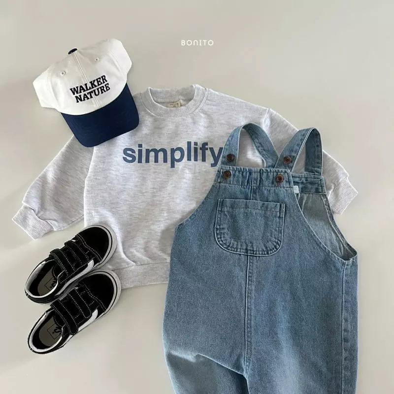 Bonito - Korean Baby Fashion - #babyclothing - Denim Dungarees - 5