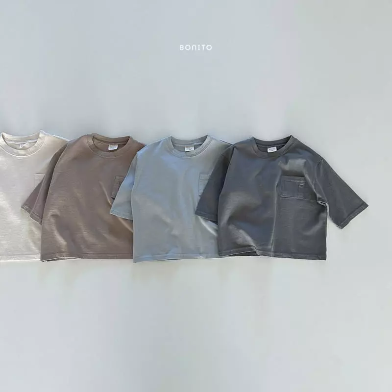 Bonito - Korean Baby Fashion - #babyfashion - Loose Pocket Tee