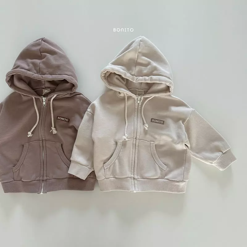 Bonito - Korean Baby Fashion - #babyfever - Embrodiery Hoody Zip-up - 2