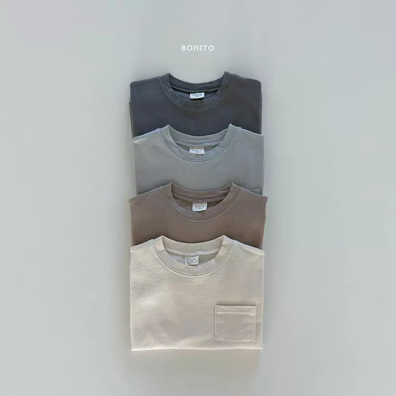 Bonito - Korean Baby Fashion - #babyfever - Loose Pocket Tee - 2