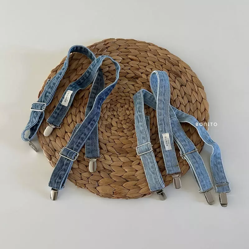 Bonito - Korean Baby Fashion - #babyfever - Denim Suspendar 1~7y - 3