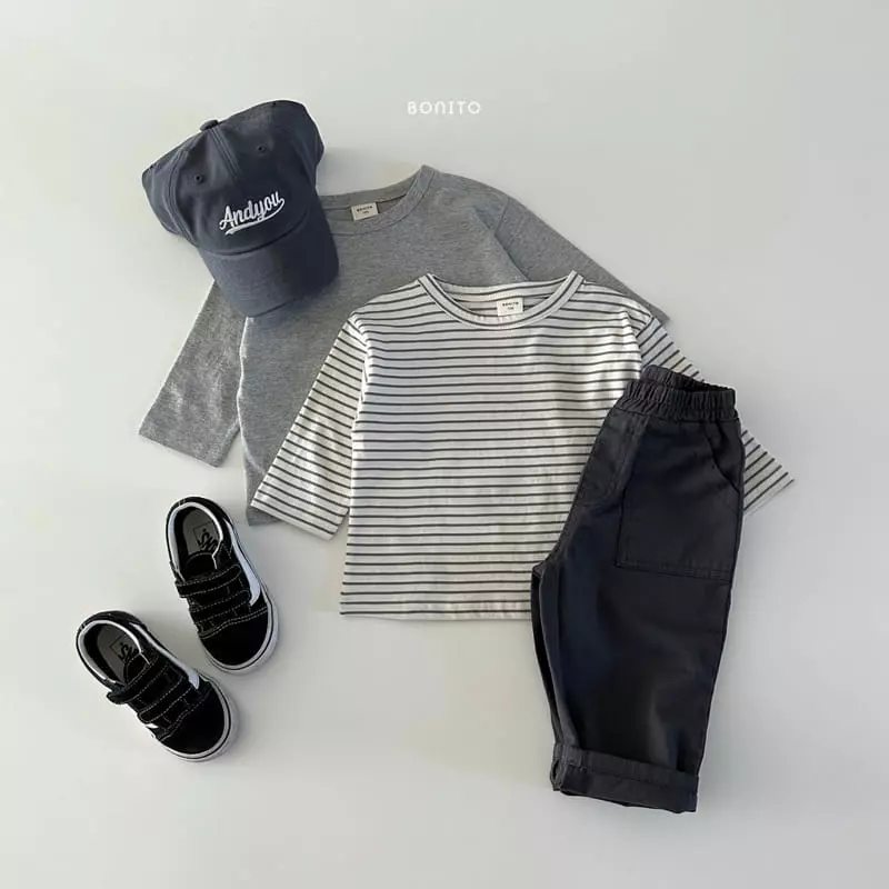 Bonito - Korean Baby Fashion - #babygirlfashion - 1+1 Base Tee - 5