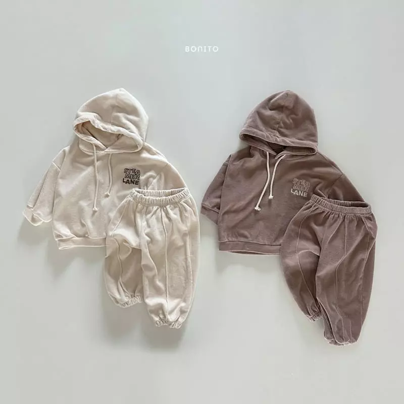 Bonito - Korean Baby Fashion - #babygirlfashion - Steamer Hoody Top Bottom SEt