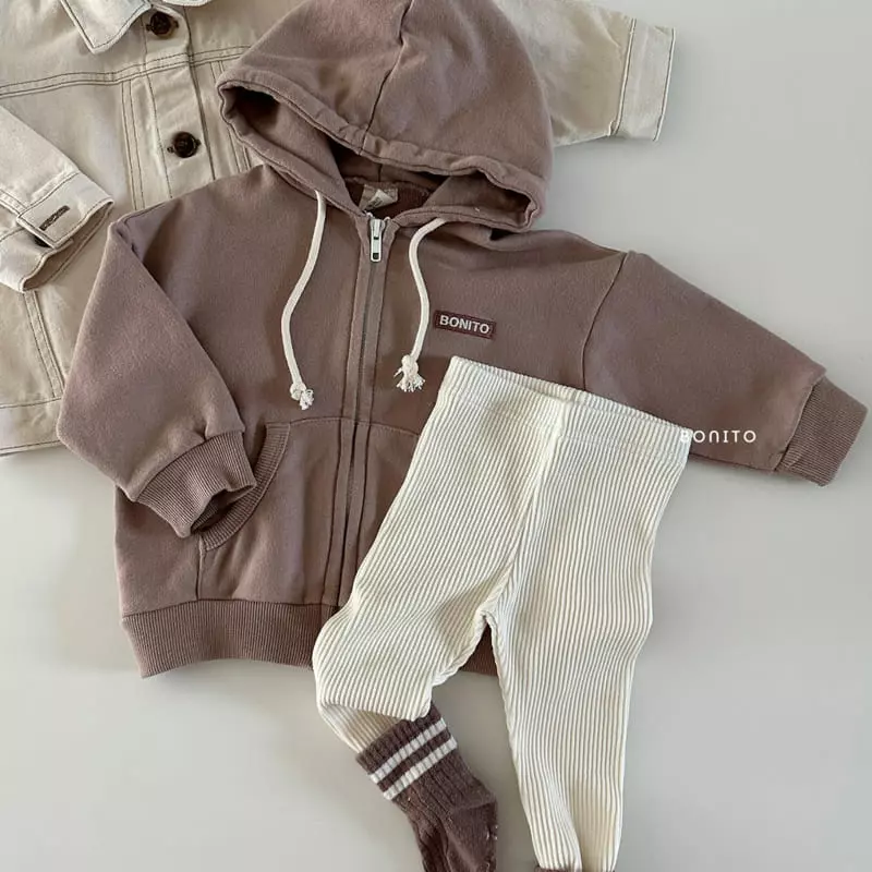 Bonito - Korean Baby Fashion - #babyoninstagram - Embrodiery Hoody Zip-up - 5