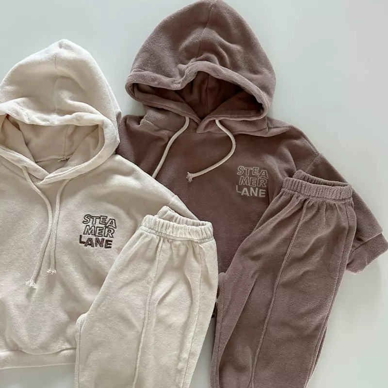 Bonito - Korean Baby Fashion - #babyoninstagram - Steamer Hoody Top Bottom SEt - 3