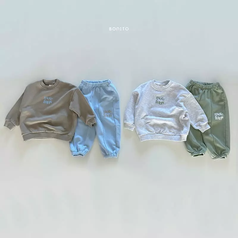 Bonito - Korean Baby Fashion - #babyoninstagram - More Funs Top Bottom Set - 4