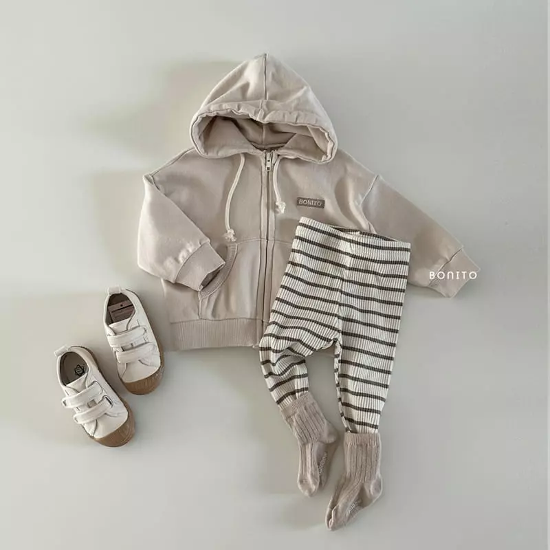 Bonito - Korean Baby Fashion - #babyootd - Embrodiery Hoody Zip-up - 6