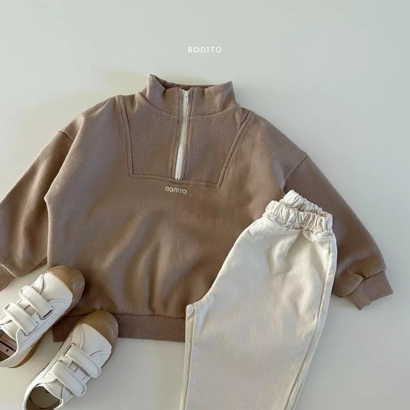 Bonito - Korean Baby Fashion - #babyootd - Bonny Half Zip-up - 4