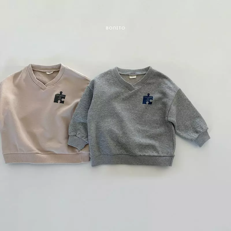Bonito - Korean Baby Fashion - #babyoutfit - Puzzle Sweatshirt