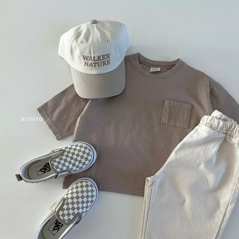 Bonito - Korean Baby Fashion - #babyoutfit - Loose Pocket Tee - 7