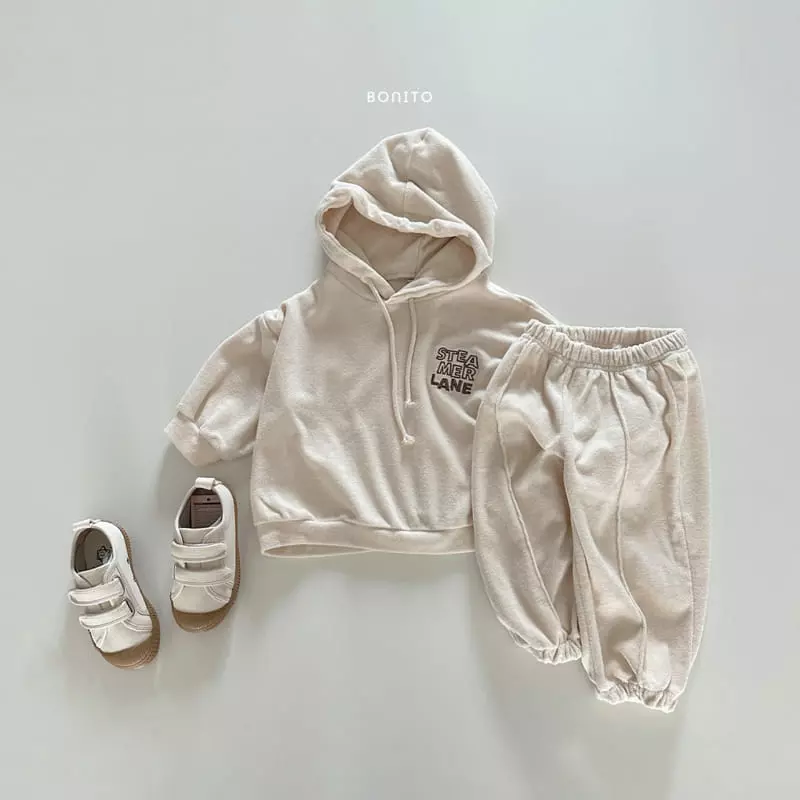 Bonito - Korean Baby Fashion - #babyoutfit - Steamer Hoody Top Bottom SEt - 5
