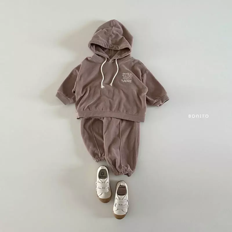 Bonito - Korean Baby Fashion - #babywear - Steamer Hoody Top Bottom SEt - 7