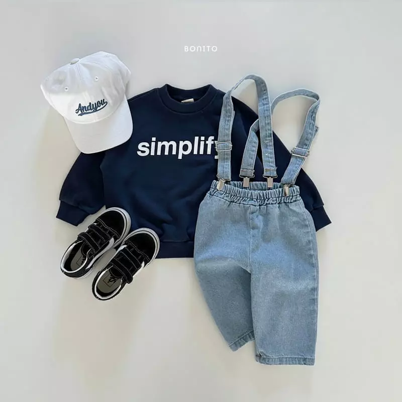 Bonito - Korean Baby Fashion - #onlinebabyboutique - Denim Suspendar 1~7y - 11