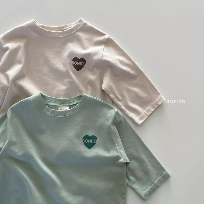 Bonito - Korean Baby Fashion - #smilingbaby - Heart Bonny Tee