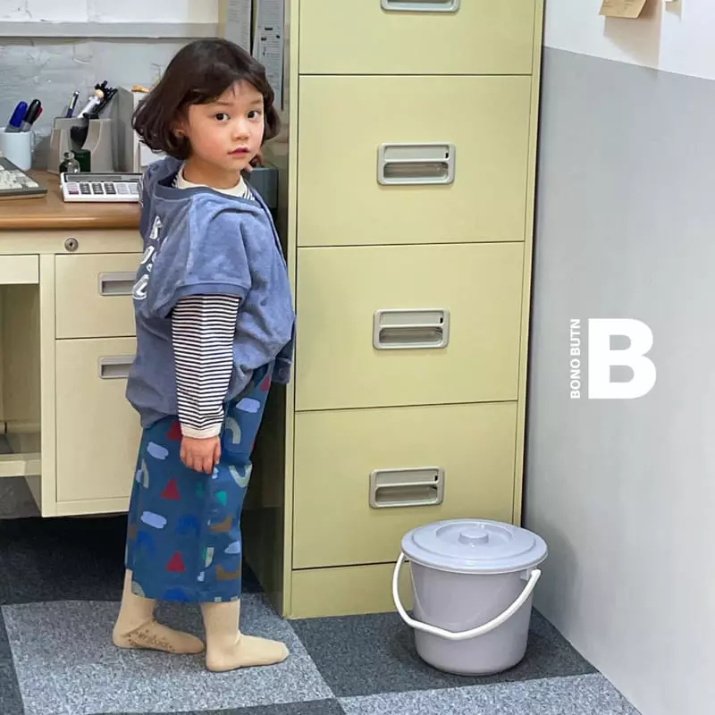 Bonobutton - Korean Children Fashion - #kidzfashiontrend - Blue Berry Cake Tee