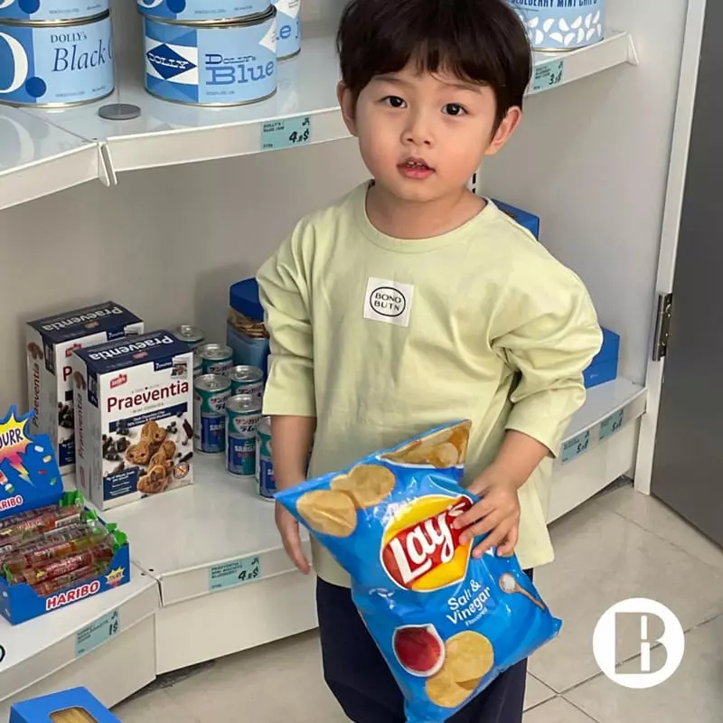 Bonobutton - Korean Children Fashion - #stylishchildhood - Melon Bread Tee - 8