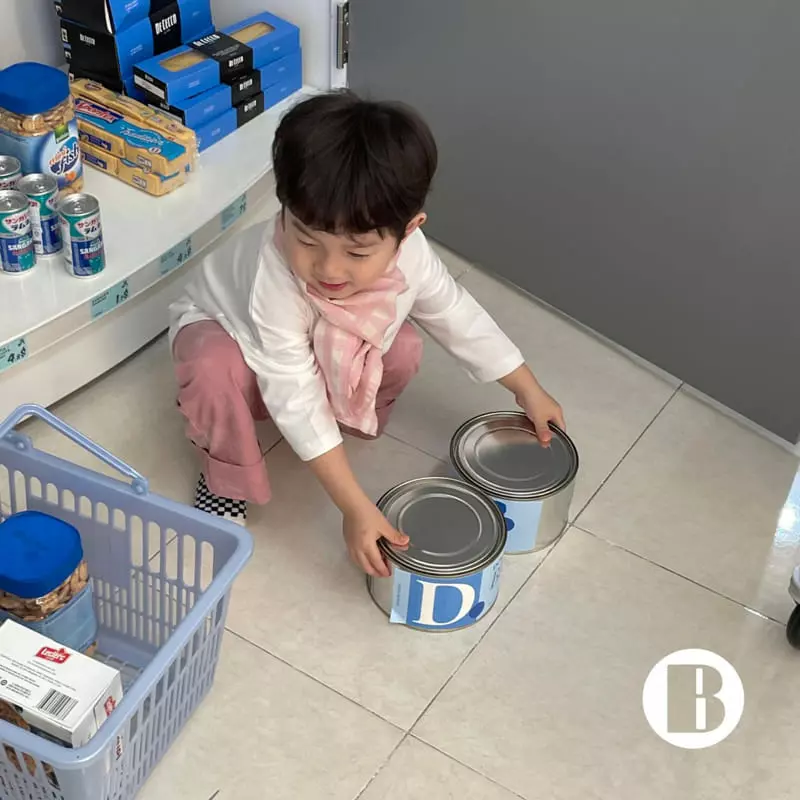 Bonobutton - Korean Children Fashion - #stylishchildhood - Yoplait Check Muffler - 2