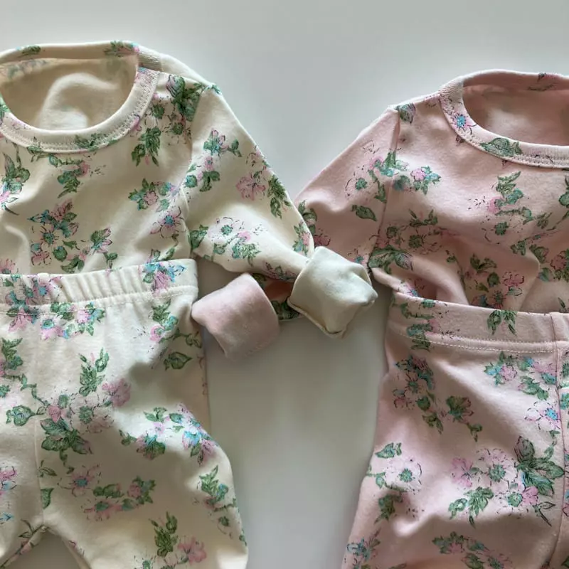 Brody Jane - Korean Baby Fashion - #babyboutiqueclothing - Flower Garden Top Bottom Set - 2