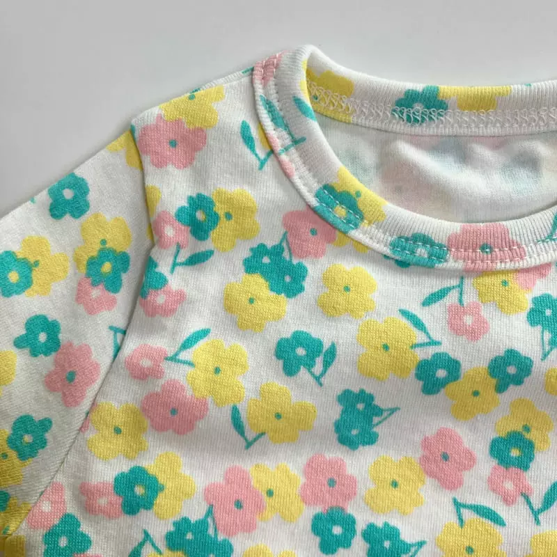 Brody Jane - Korean Baby Fashion - #babyclothing - String Flower Top Bottom Set - 5
