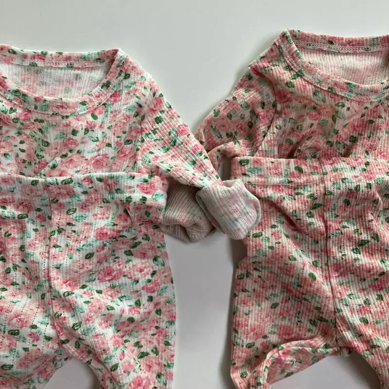 Brody Jane - Korean Baby Fashion - #onlinebabyshop - Rose Top Bottom Set - 3