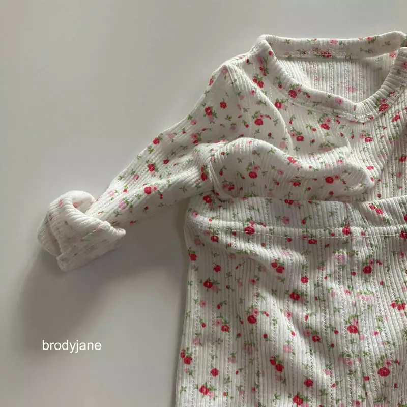 Brody Jane - Korean Baby Fashion - #smilingbaby - Blue Rose Eyelet Set - 5