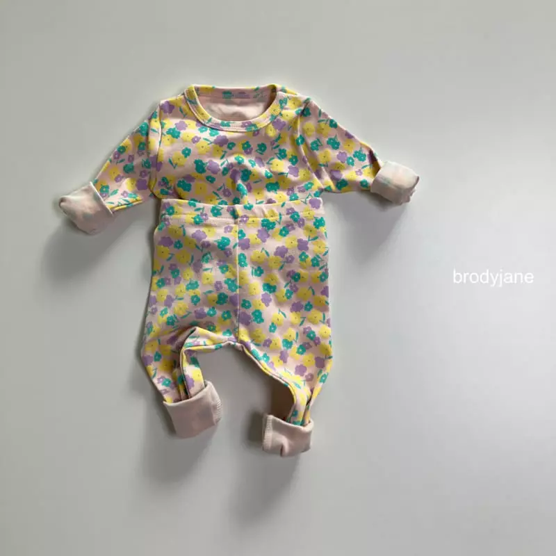 Brody Jane - Korean Baby Fashion - #smilingbaby - String Flower Top Bottom Set - 2