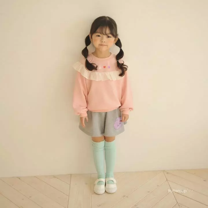Buttercup - Korean Children Fashion - #littlefashionista - Round Frill Sweatshirt - 7