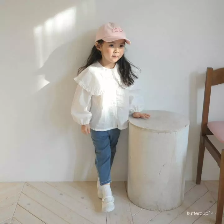 Buttercup - Korean Children Fashion - #littlefashionista - Big Collar Blouse - 4