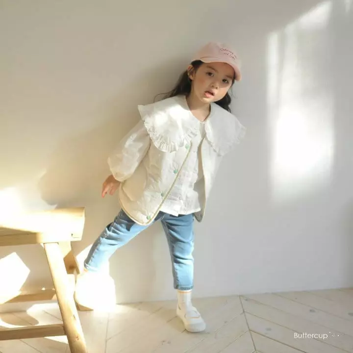 Buttercup - Korean Children Fashion - #minifashionista - Big Collar Blouse - 5